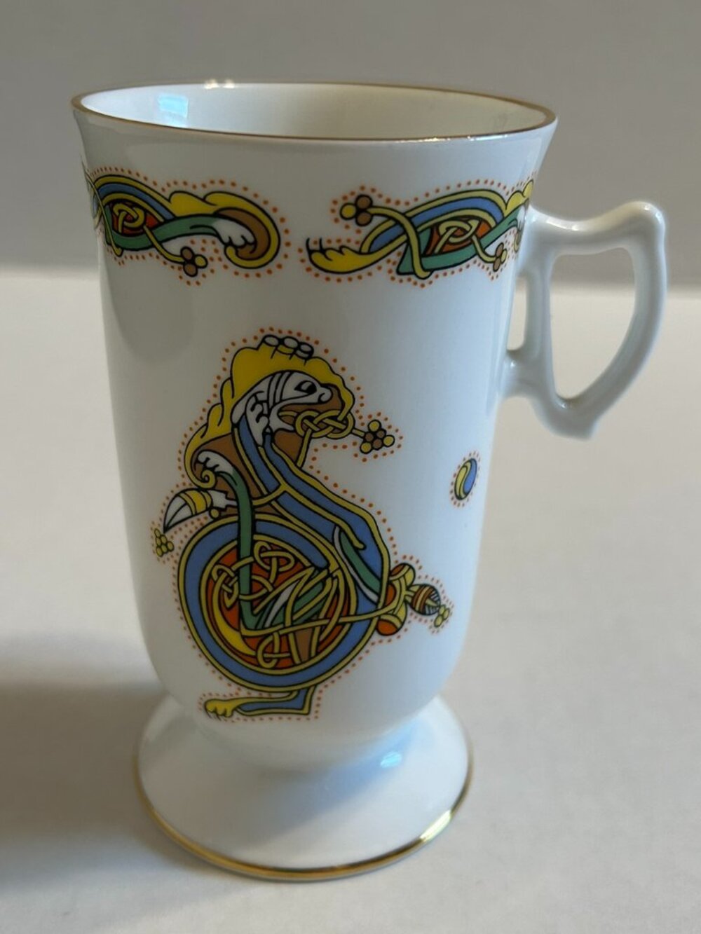 Royal Tara Book of Kells Letter "D" Irish Coffee Mug